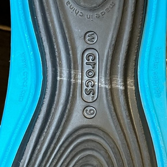 Womens Crocs Tone Skylar Black Slip On Slingback Ballet Flat Shoes Size 9 M GUC - Picture 6 of 6